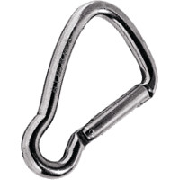Stainless Steel 5mm Asymmetric Carabiner - no Eye