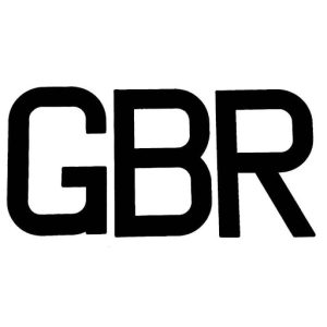 ILCA 4 'GBR' Sail Letter (Set) - Black