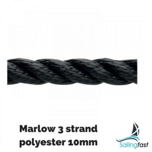 Marlow Dockline 10mm - 3 Strand Polyester Navy