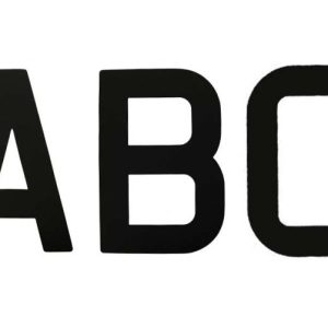 Sail Letters 300mm Black Letter L