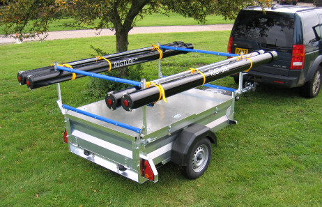 Mersea 6' x 4' Box Trailer with Racks for 1, 2 or 3 Dinghies