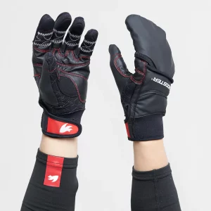 Rooster combi gloves front and back visual