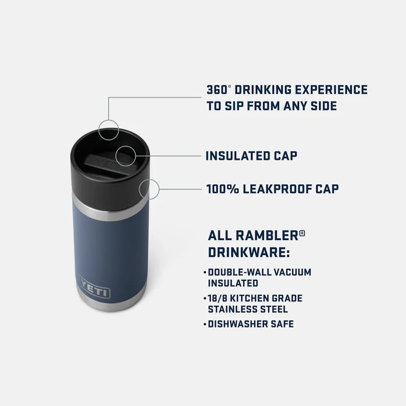YETI Rambler 12 Oz Bottle - Rescue Red - Image 4